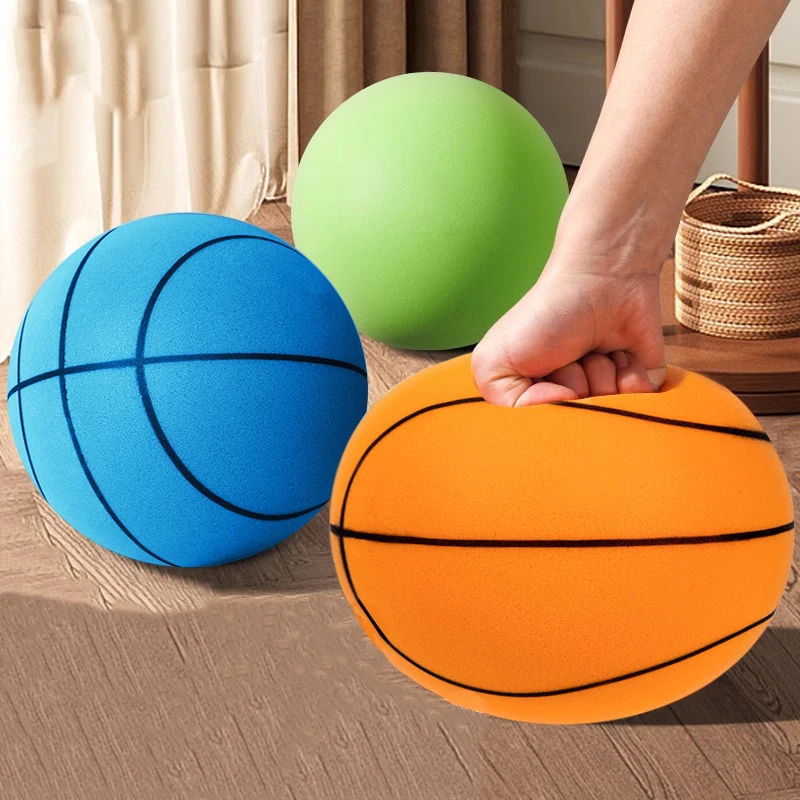 Silent Basketball Size 7 Indoor Quiet Foam Silent Dribbling Indoor Silent Ball Training Foam Balls Silent Bouncing Basketball