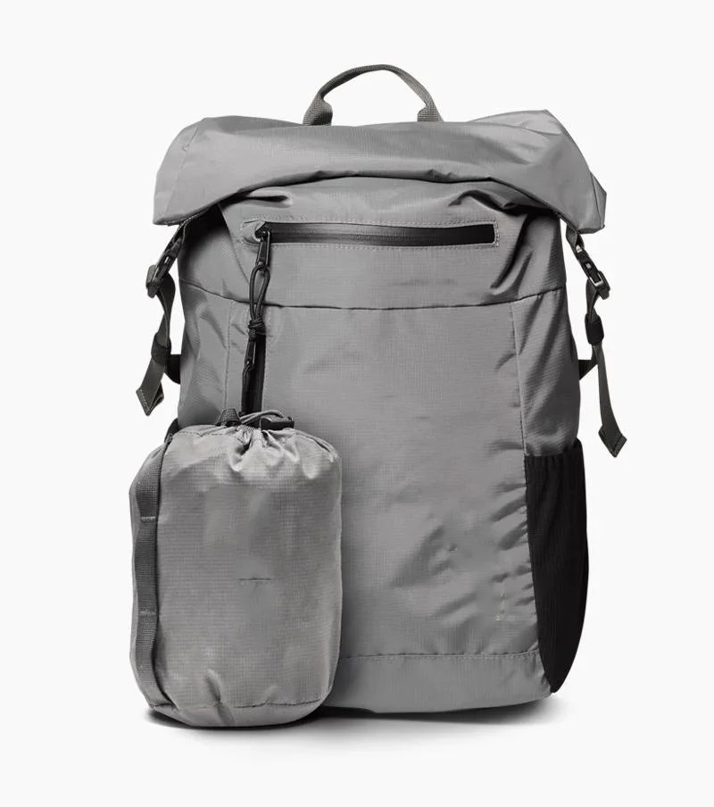 Packable Passenger 27L Bag Charcoal Gray Grey high quality laptop backpack rpet backpack fashion eco roll-top backpack daypack