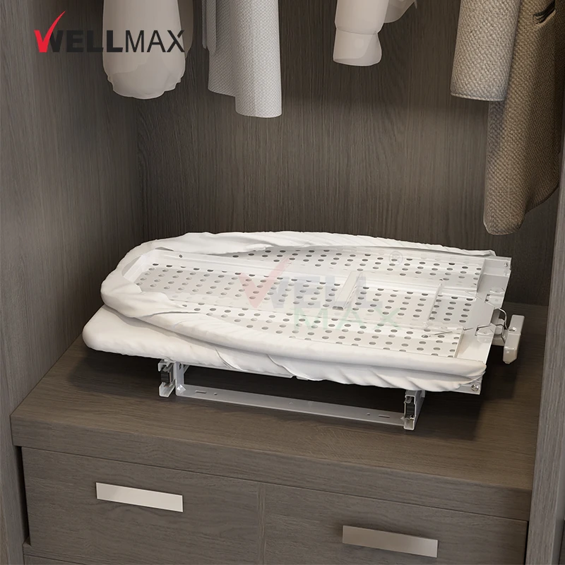 WELLMAX шкаф для одежды выдвижной железный стол хранения с крышкой Складные Настенные Гладильные доски