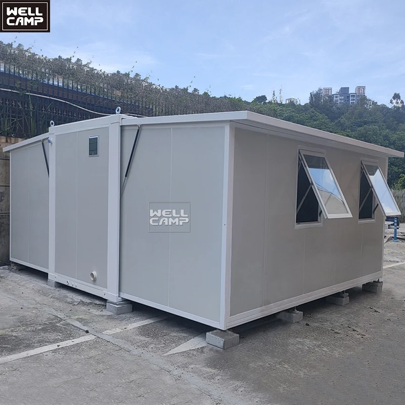 USA standard high quality expandable container house home steel structure firm waterproof fireproof rustproof hurricane resist