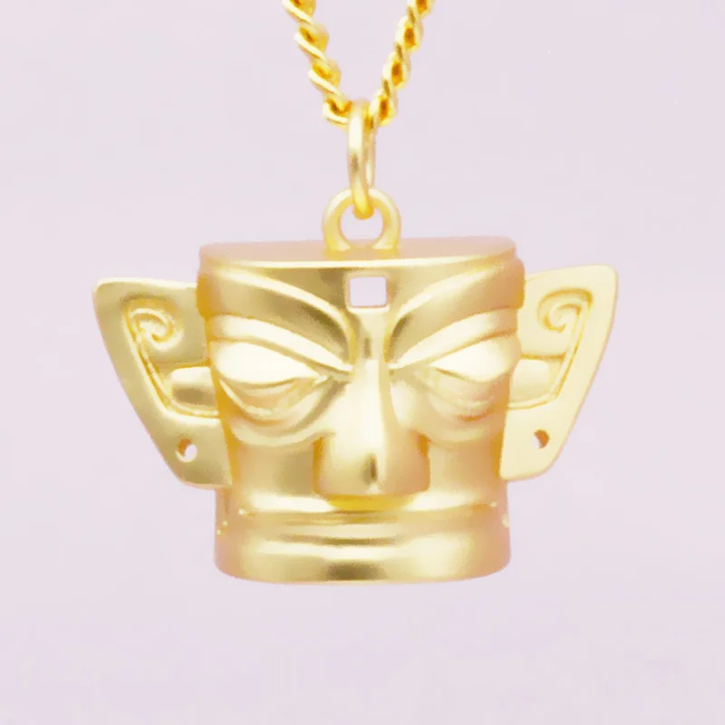 Ancient Egypt Hot Selling Buddha Head Pendant Necklace 18K Hold Buddha Necklace Buddha Pendant  Islamic Gift