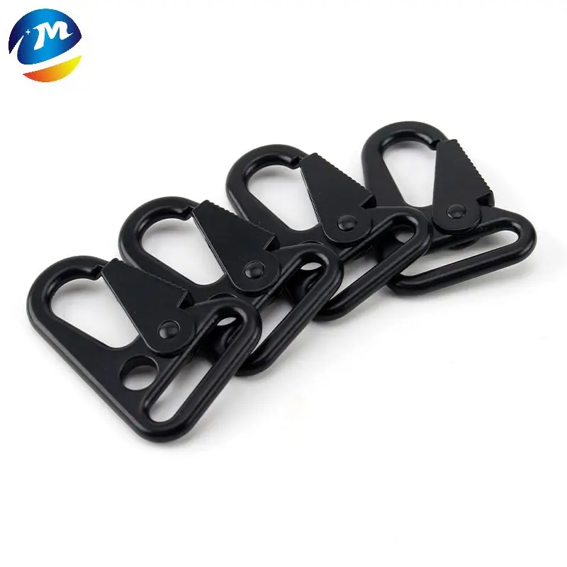 Outdoor Metal Hook Buckle Olecranon Keychain Clasp Tactical Spring Carabiner Webbing Gun Strap Sling Snap EDC Gear Metal Hook