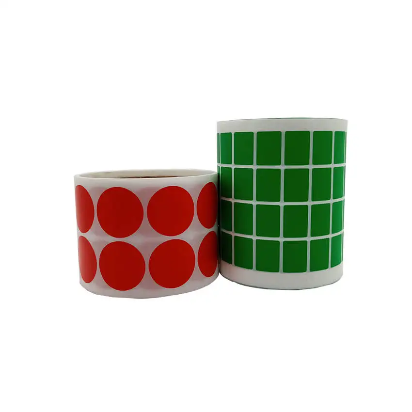 ODM&OEM Customized Any Color Waterproof 0.59X0.59 Thermal barcode printer sticker Red  label roll
