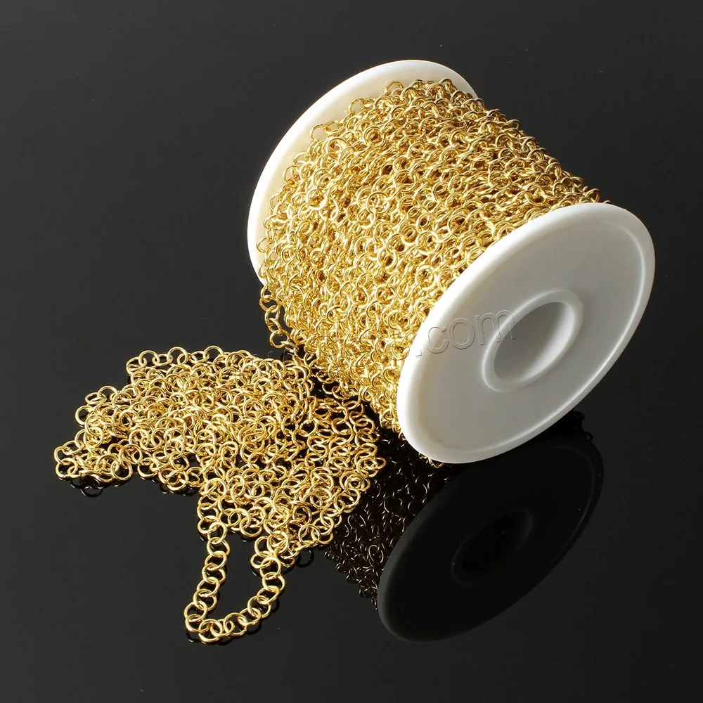 New Stainless Steel Circle Chain plastic spool reel bobbin round link chain 5x5x0.8mm 1109106