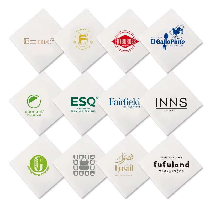 Manufacturer Luxury Folded Dust-Free Dinner Table China Black Airlaid Napkins Linen Cotton With Logo