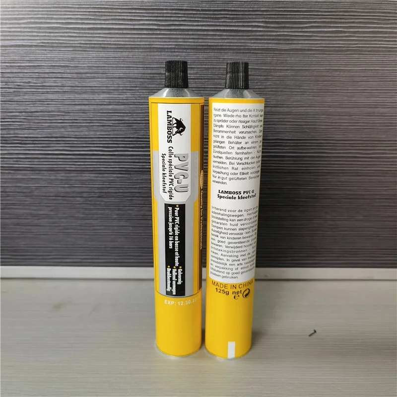 125g PVC-U Package Aluminum Tubes for Neoprene Contact Glue Collapsible Tube Super Instant Epoxy Glue Cyanoacrylate 502