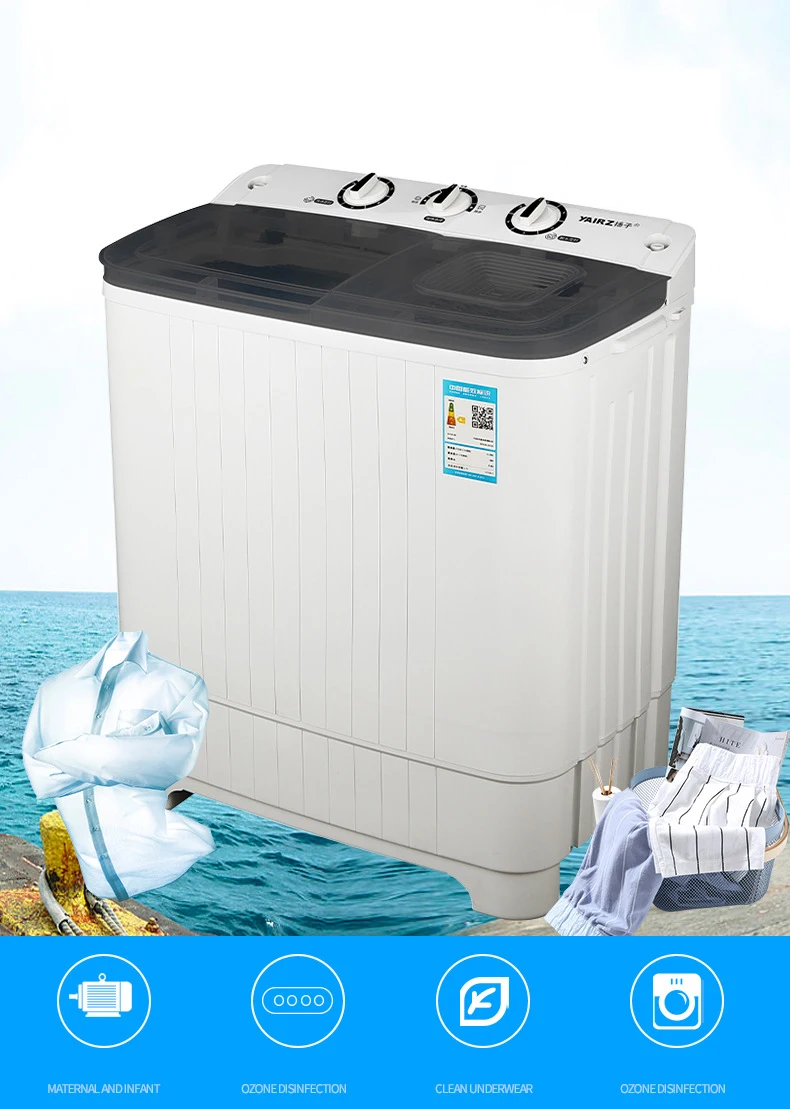 OEM14KG low noise semi-automatic double drum washing machine