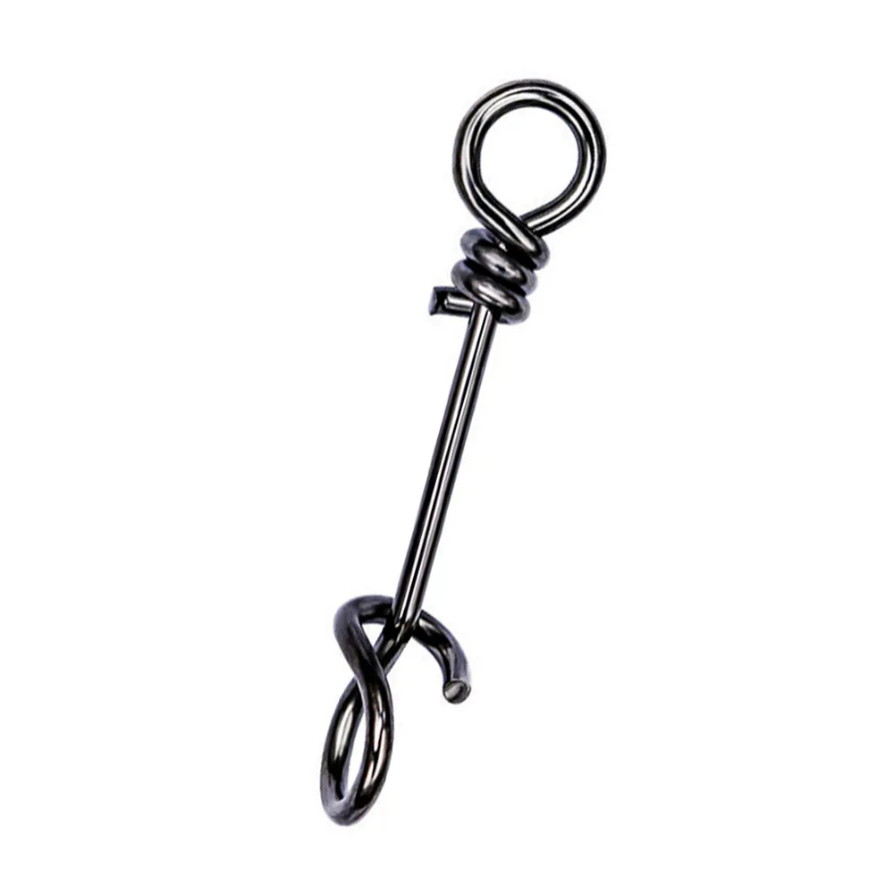 OEM Quick Lock Snap Stainless steel Fishing Fastach Clips Fishing Swivels Snaps Swivel Rolling Snap Quick Connection Accessory