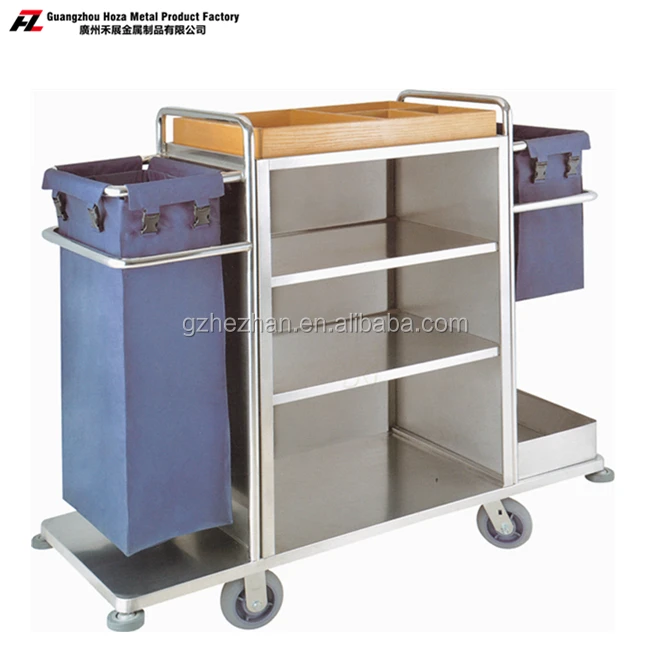 
Housekeeping Cleaning Cart Multifunction Cleaning Trolley Cart For Hotel and Restaurant 
