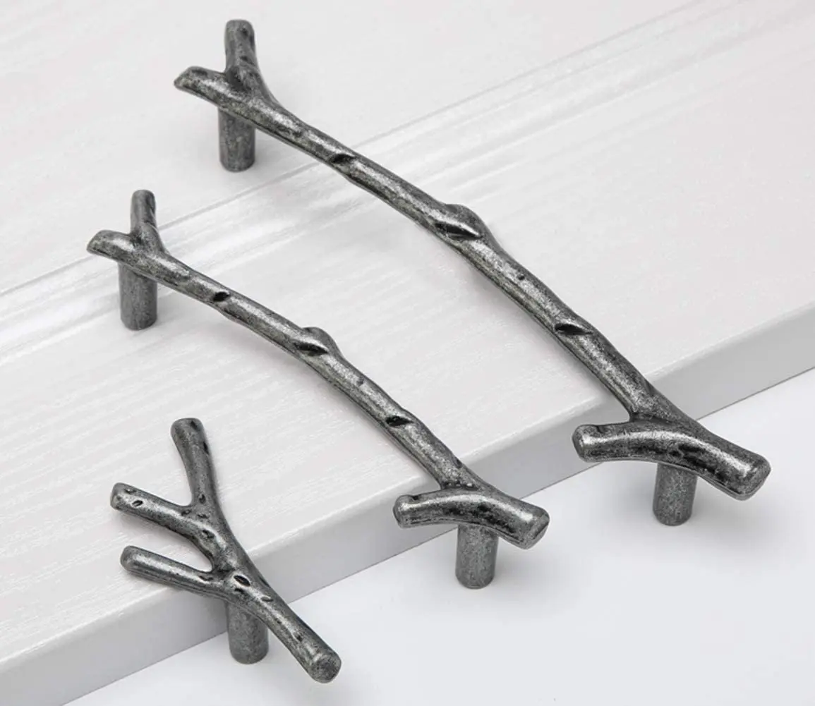 RHETECH China Cabinet Handles Manufacturers Hot Selling Modern Wardrobe Handles Knurled Bedroom Dresser Cabinet Handles