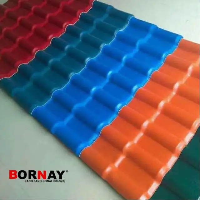 ASA PVC resin tile produced by China Bonai is suitable for Chinese classical architecture