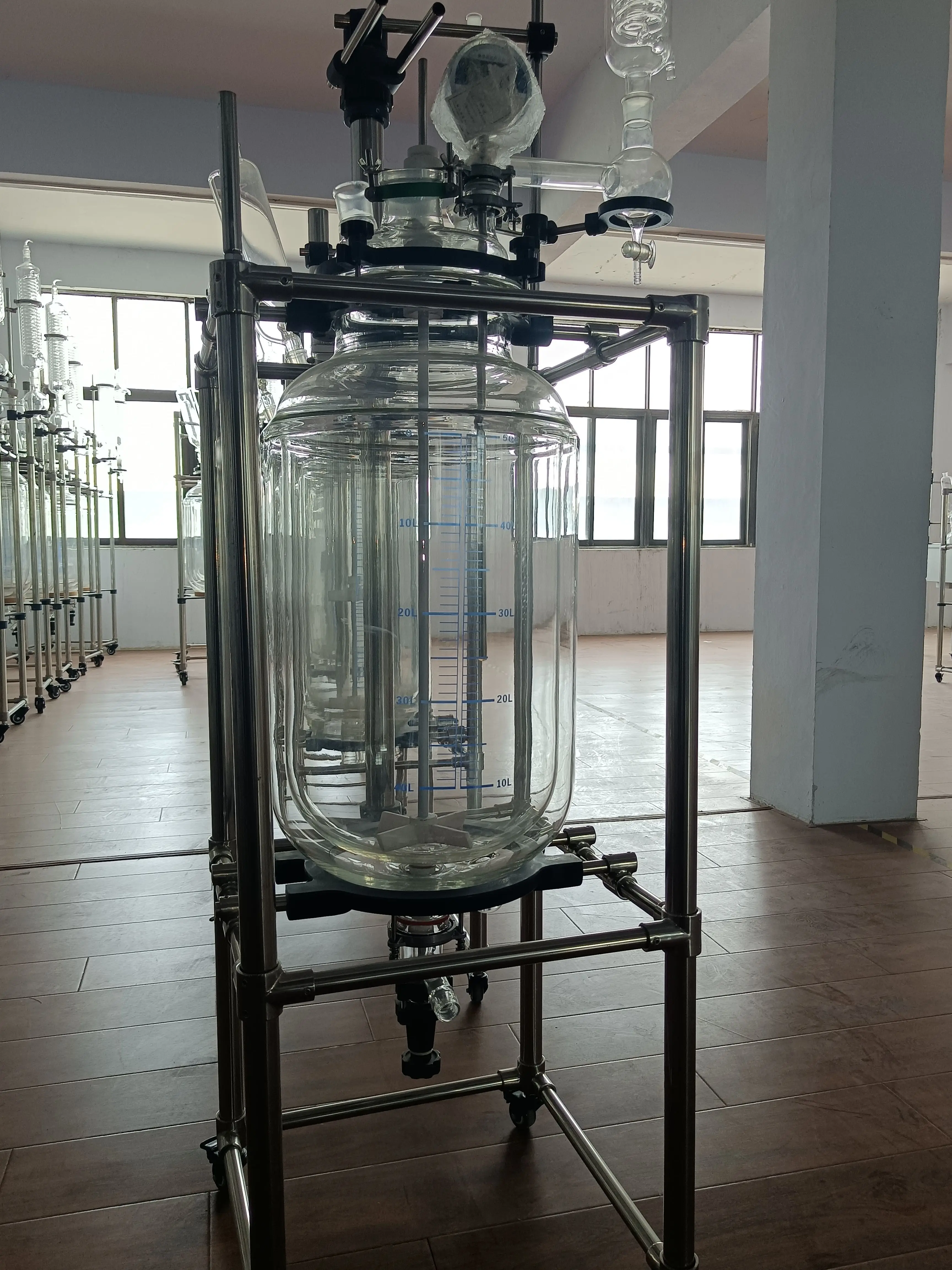30L Laboratory Machine Double Jacketed Glass Reactor Price