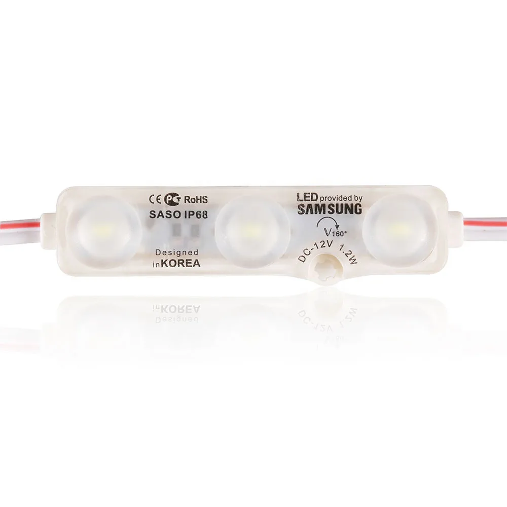 5 years warranty best quality 2835  3 leds cold white IP67 waterproof led module with Samsung led chip
