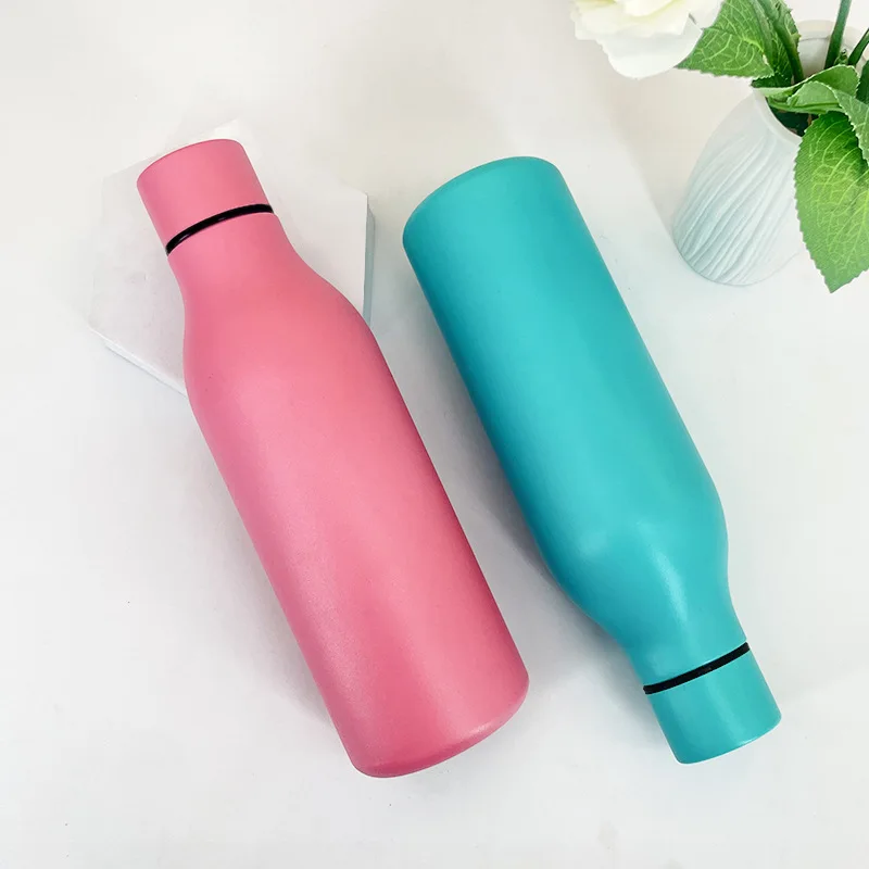 Hot Sale Cola Shaped Sports Water Bottle Vacuum Double Wall Stainless Steel Bowling Water Bottle