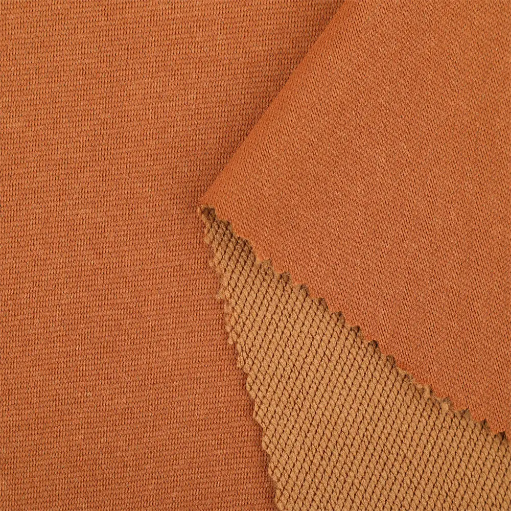 W250 Factory wholesale Stock 250-260 GSM Knitted French Terry 100 Polyester Fabric For Hoodie Sweatshirt Clothing