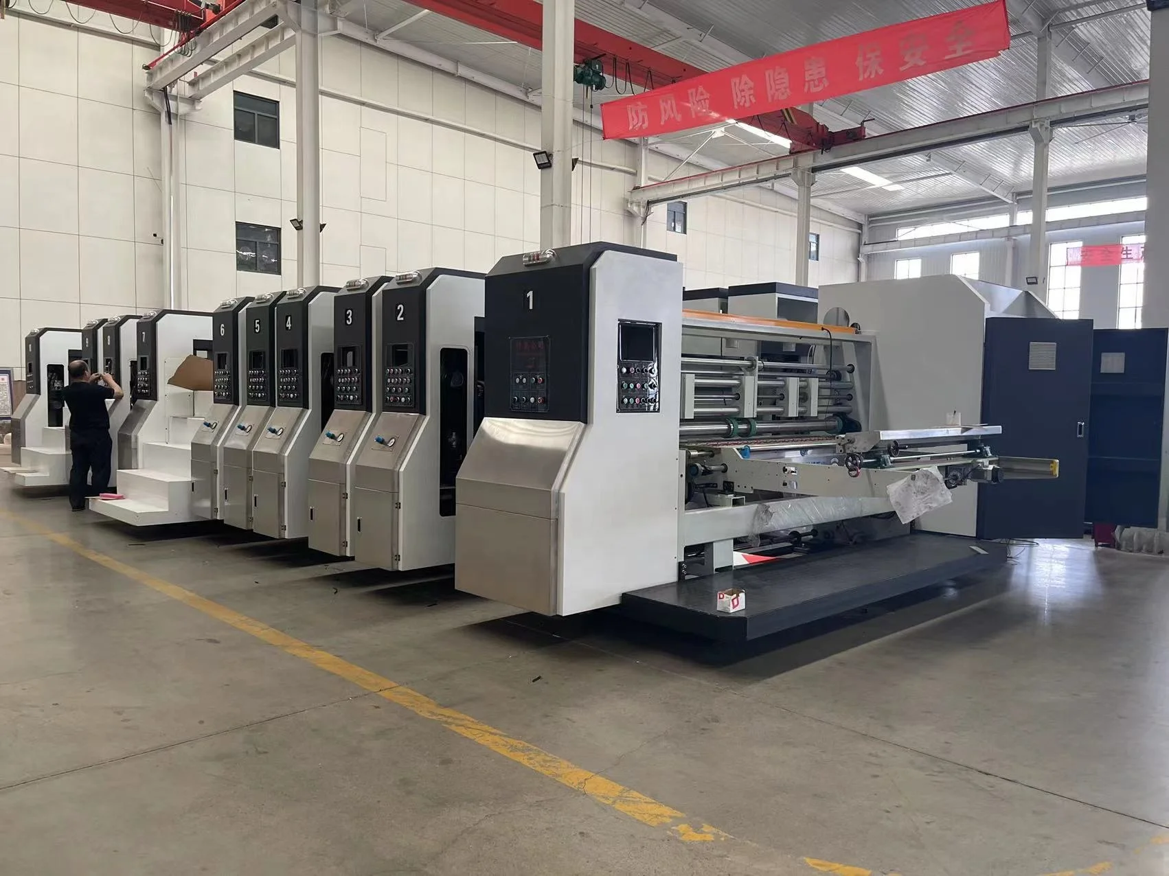 CE certification approved Corrugated paperboard ceramic roller printing machine