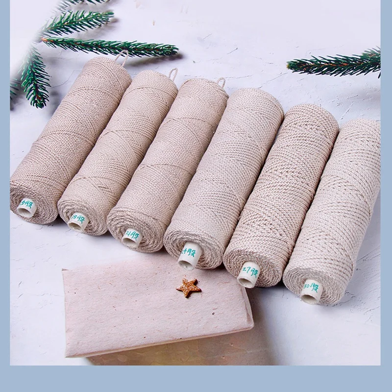 Good price  leadfree smokeless Eco Cotton Candle With Paper Inside Wick spool roll