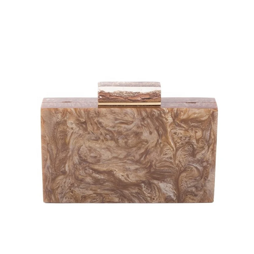 New Style Luxury Genuine Stylish Evening Purse Clutch Bag Woman Handbag Elegant Top Classic Resin Fashionable Customized Design