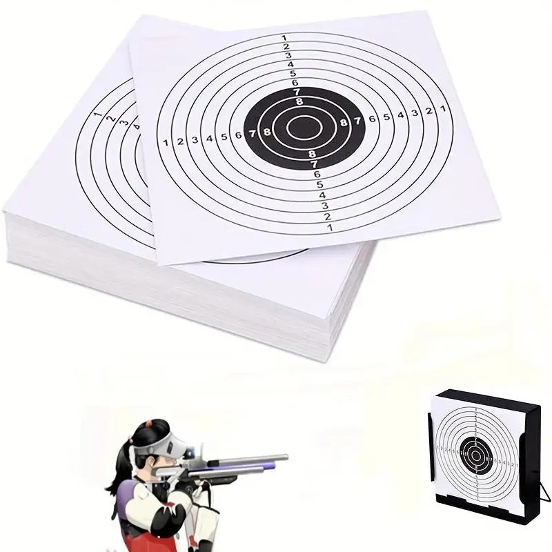 5.5X5.5 Inch Non Adhesive Indoor And Outdoor Circular Practice Paper Shooting Target