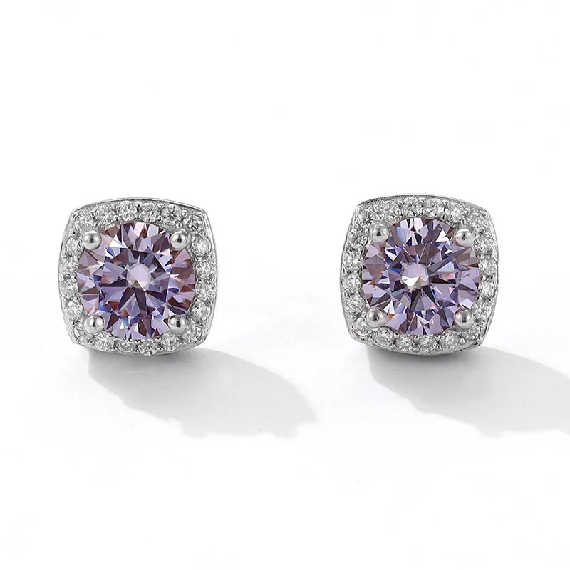 Toderi Wholesale Custom magnetic jewelry 925 Sterling silver vvs GAR certificate Moissanite magnetic earrings For Men and Women