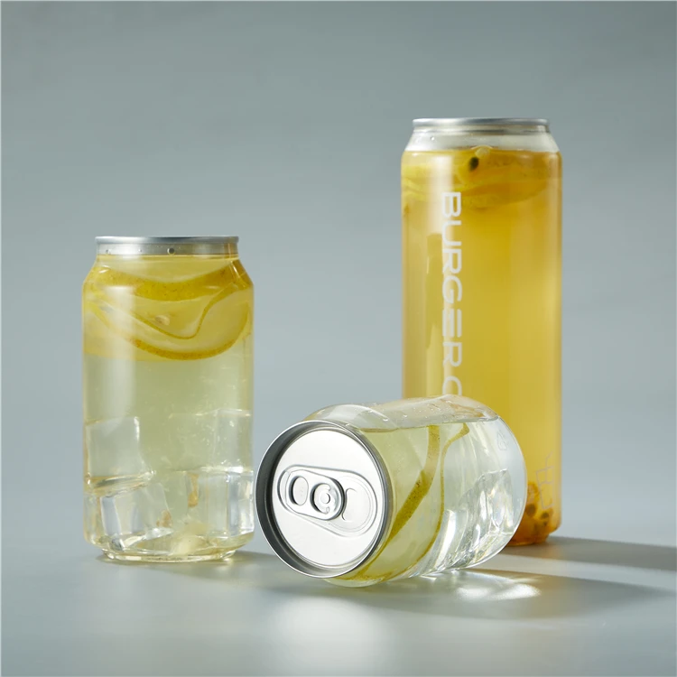 Wholesales Ring-pull Can Drink Tea Juice Milk Container Plastic Beverage Bottle