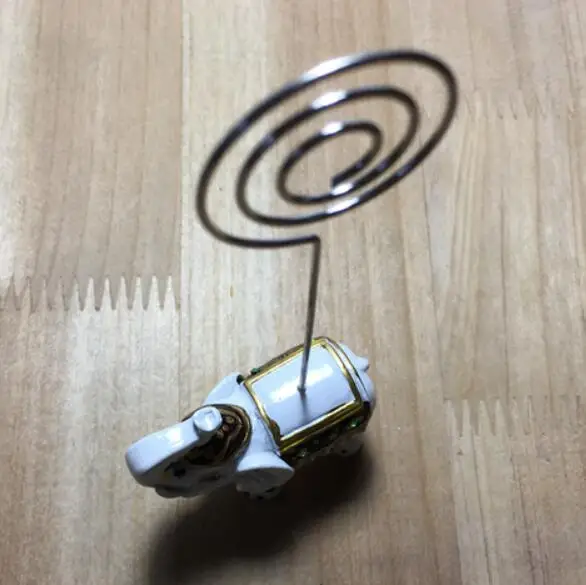 Wedding Favors Good Luck Elephant Place Card Holders Table Decoration (100pcs/lot)