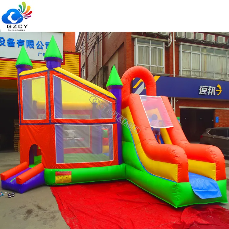 Надувной городок комбинированная горка большой надувной батут замок