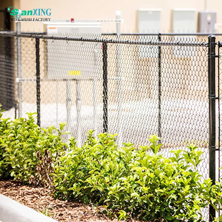 Low Price PVC Coated Galvanized Diamond Cyclone Wire Mesh Rolls woven wire mesh 6ft Chain Link Fence For Sale