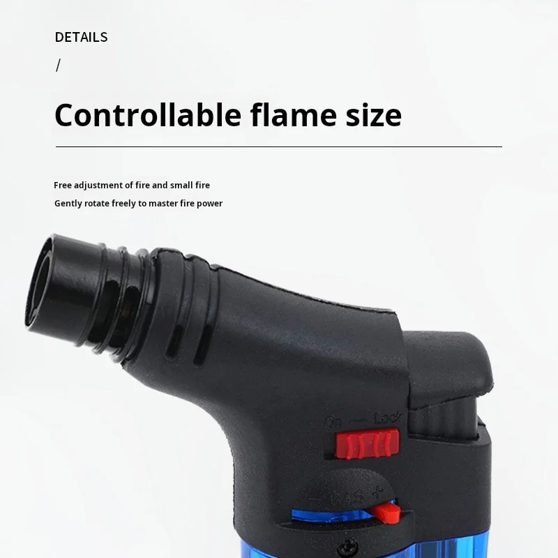 Windproof  torch lighter Inflatable fire gun directly into cigar spray gun high temperature butane fire gun igniter