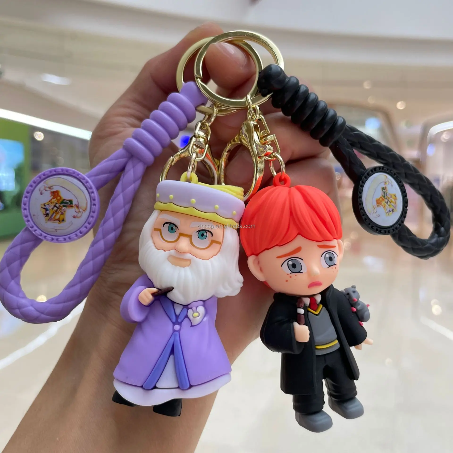 Cute decoration American movies harry figure souvenir 3d harry Character pvc keychain accessories