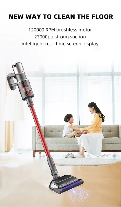 700mL Big capacity 200w LED display 4 speed gears free spare parts vacuum cleaner