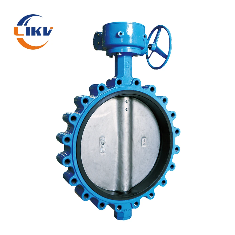 Ductile Iron DN100 Worm Gear PTFE Seat Lug Water Butterfly Valve Supplier