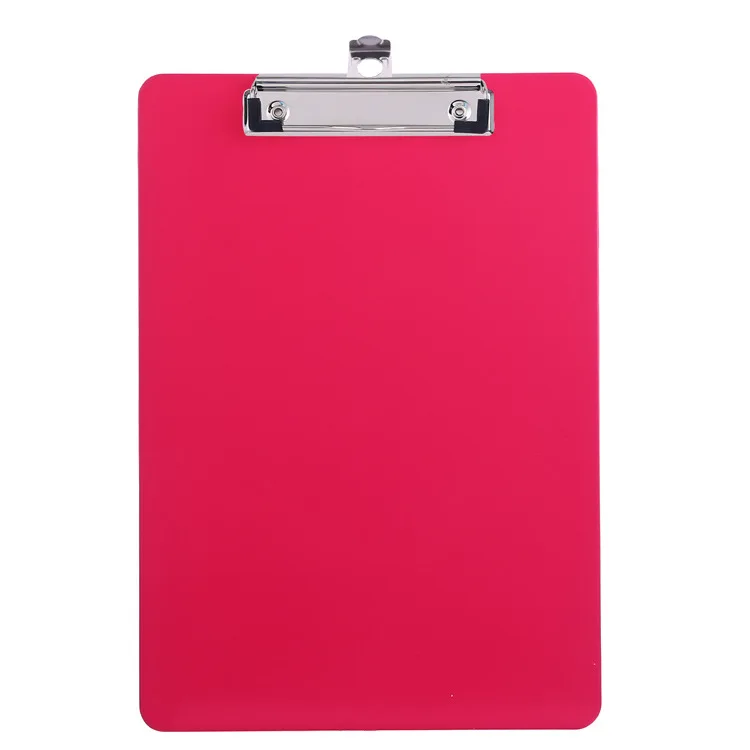 PS Plastic solid color A4/A5 nurse clip board clipboard writing pad tablet office stationery supplies