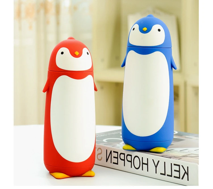 
Hot selling Cute penguin water bottle Stainless Steel thermos vacuum flask 