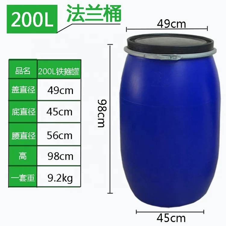 Good quality blue plastic barrel drums small plastic buckets with lids