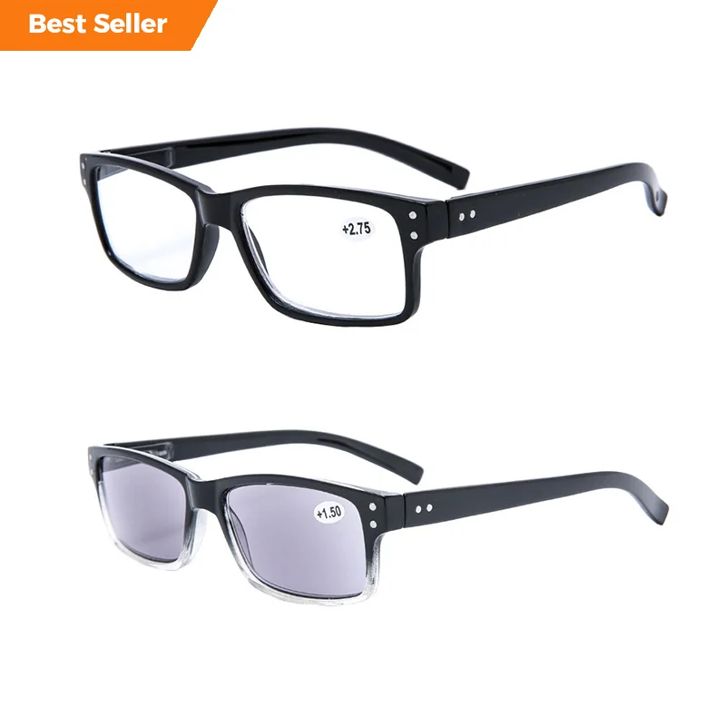 2023 New ultra light Spring Hinge Quality Readers Glasses Fashion Rectangle Shape Reading Glasses for Women Men