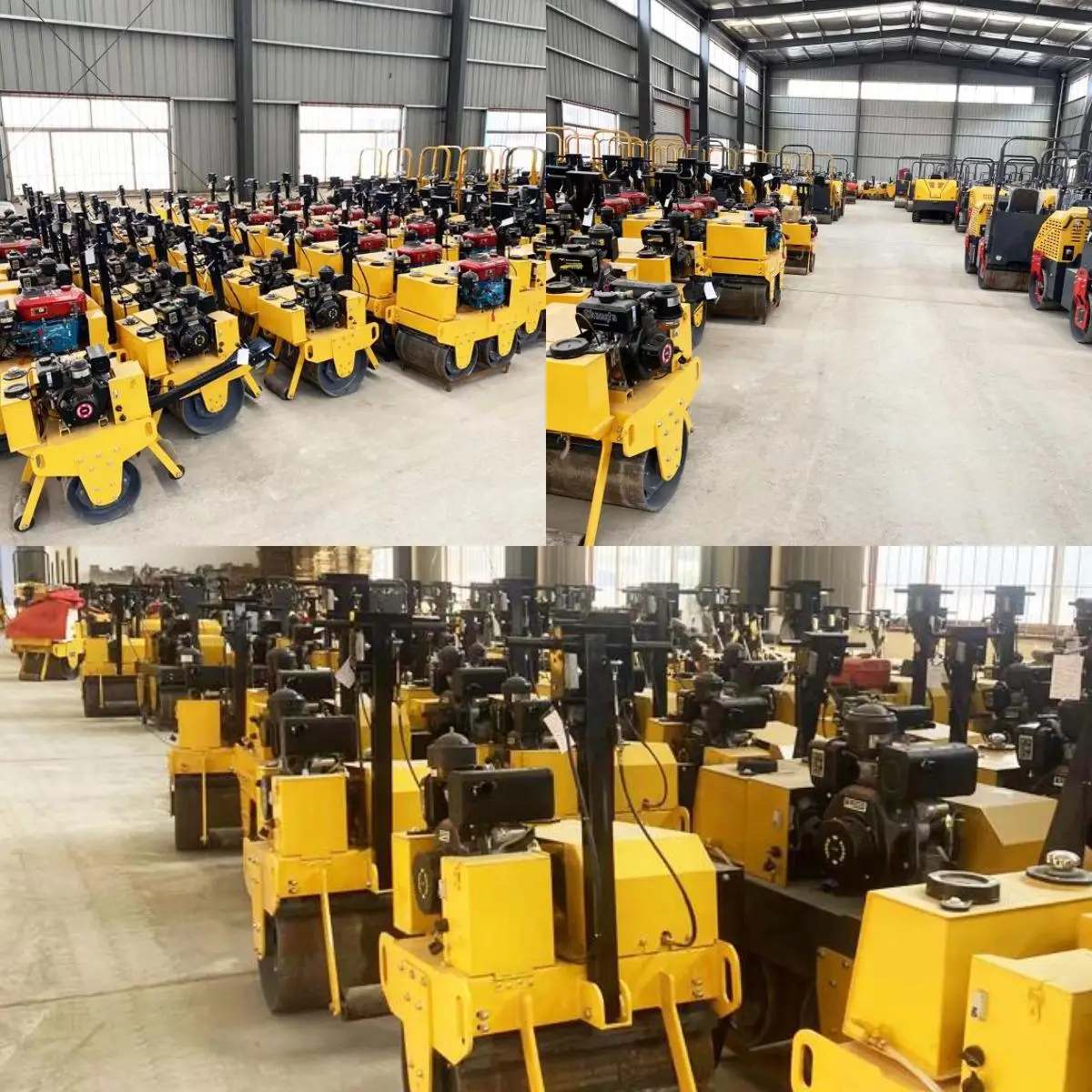 Low Price Walk Behind Road Roller for Trench Backfill Construction Machinery Double Steel Wheel Road Roller