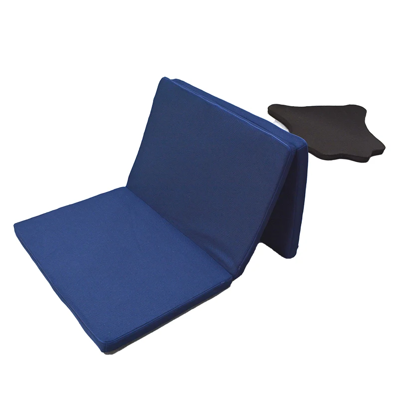 Factory Wholesale Anti Dust Mite Solid Fiber Anti-Static Hotel Polymer Fiber Three Fold Yoga Mat Tress