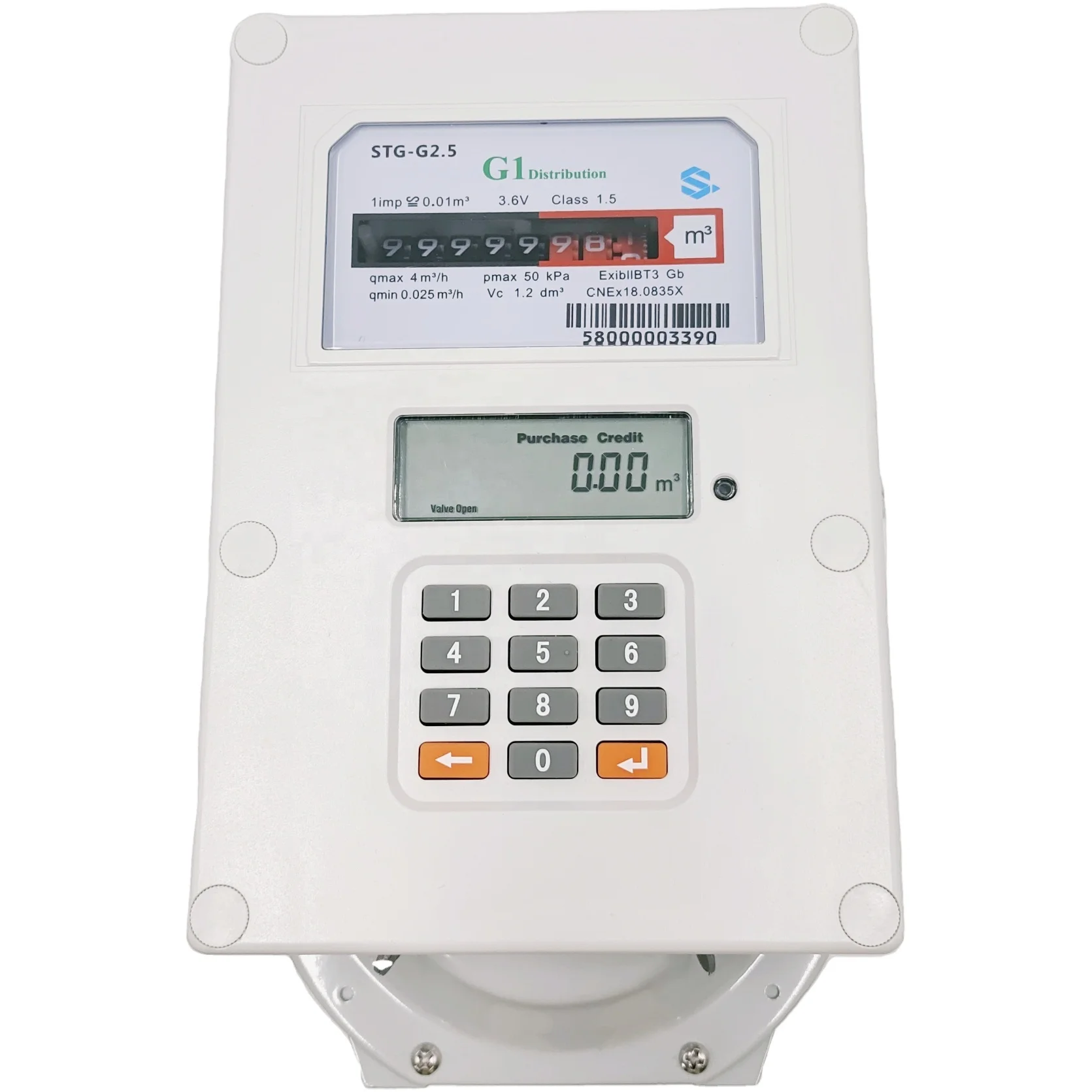  STG16-A Anti-tamper real-time clock Prepaid Pay as you go Gas