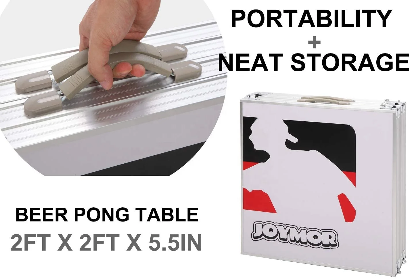 Foldable beerpong table 8 feet portable folding led beer pong table with cup holes