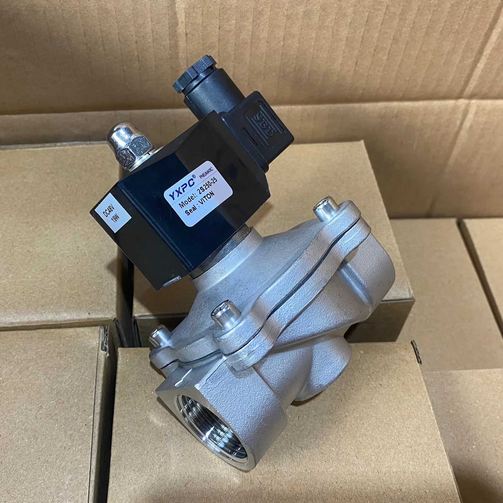 DN25 ss304 ss316 normally closed 220v 230v 12v 24v ac 48v dc air gas water stainless steel solenoid valve 1 inch