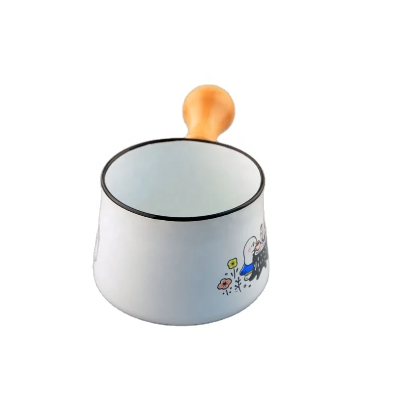 
High Quality Colorful Lovely Mini Size Milk Heating Pot Kitchen Cooking Pot Enamelware 