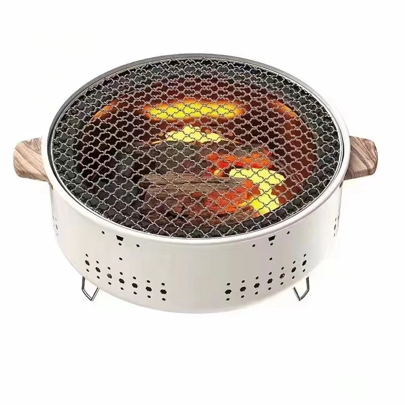 Outdoor Picnic Oven Foldable Courtyard Barbecue Stove Stainless Steel Charcoal Oven Multifunctional Barbecue Grill