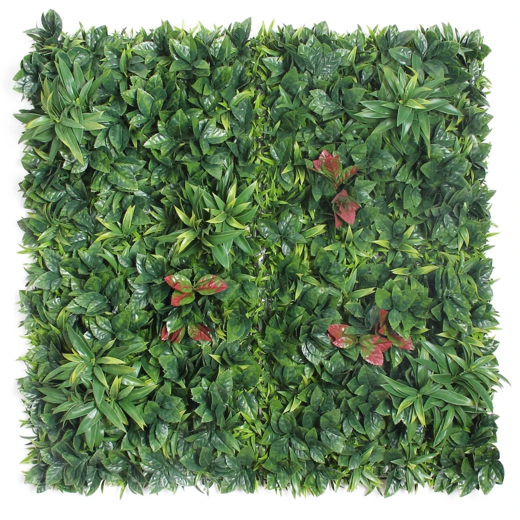 Factory wholesale artificial artificial greenery panels vertical boxwood foliage hedge plastic green wall