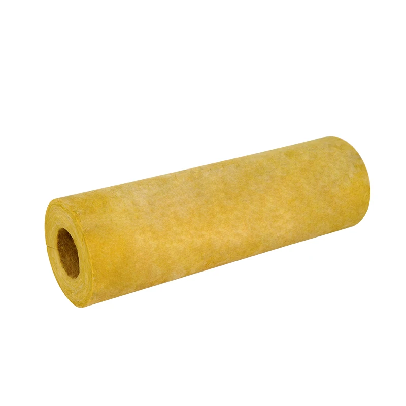 120kg/m3 fireproof and waterproof building basalt material rock wool pipe/pipe with aluminum foil cylinder heat insulation