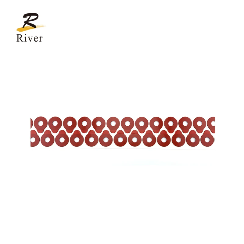 High quality 18*22mm Anti Slip Red Double-Sided Sticker Tape Optical Glasses Lens Blocking Pads