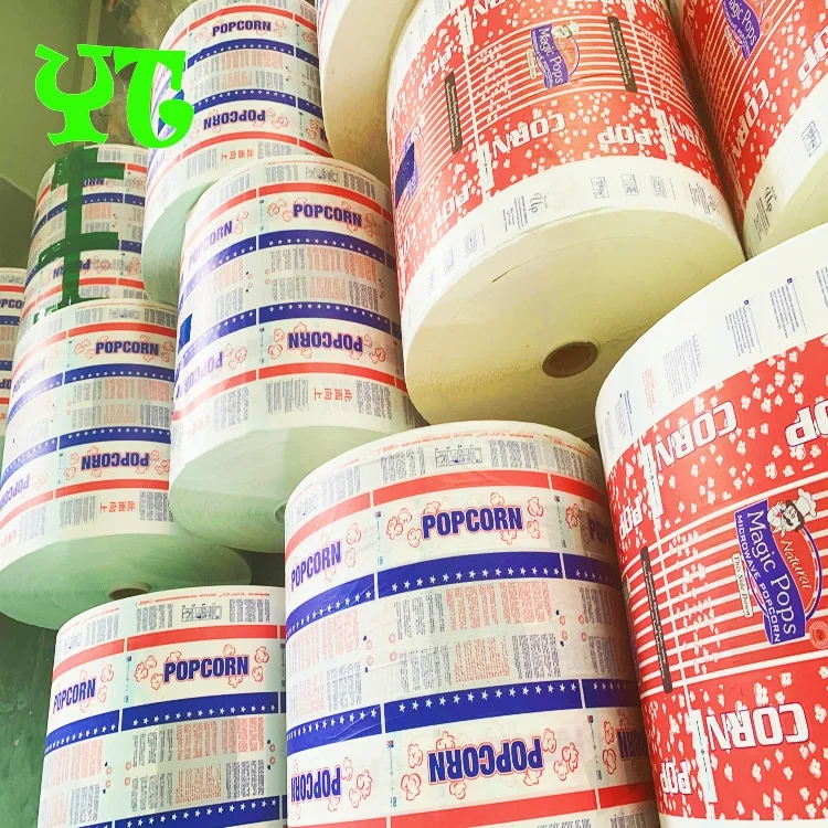 popcorn packaging bags / kraft paper bag for food packaging / microwave popcorn bags