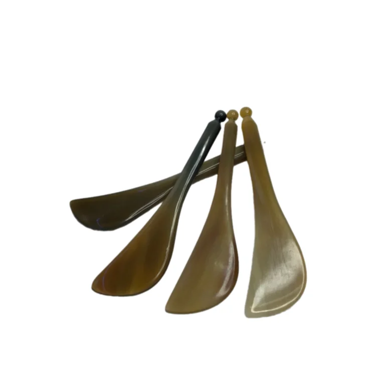 
China Supplier Promotion Natural Cow Horn Tendon stick GuaSha Set Blade Massage Tool 