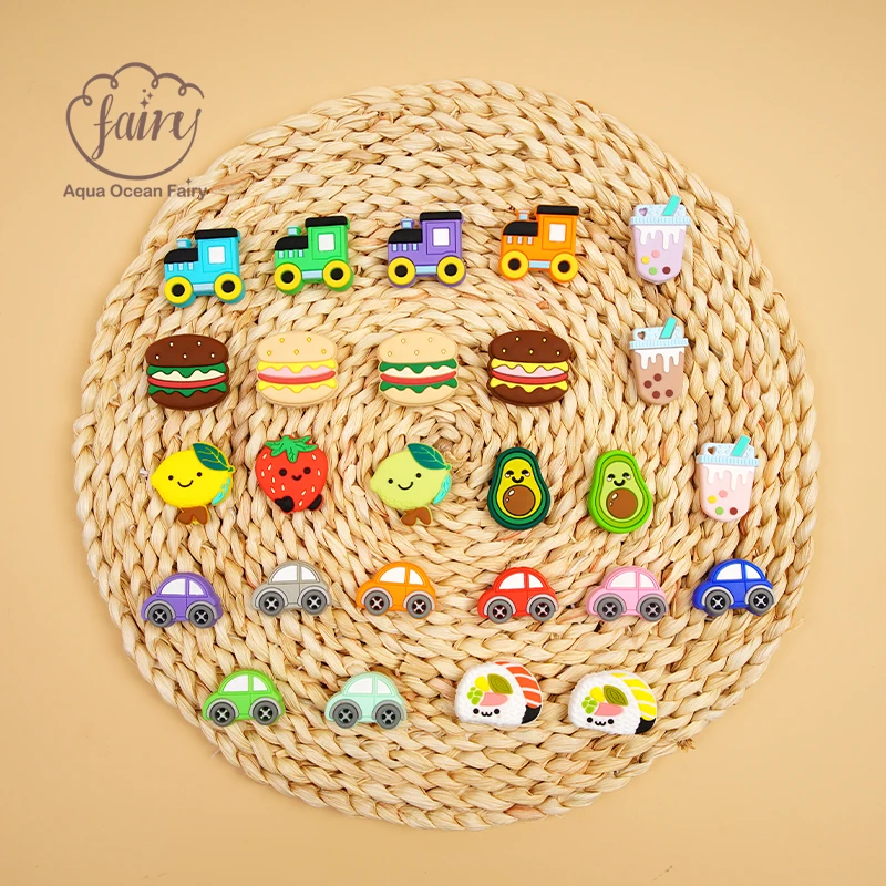 Hot Sale Eco Friendly Soft Funny Shape Animal Silicone Focal Beads For Pen Making