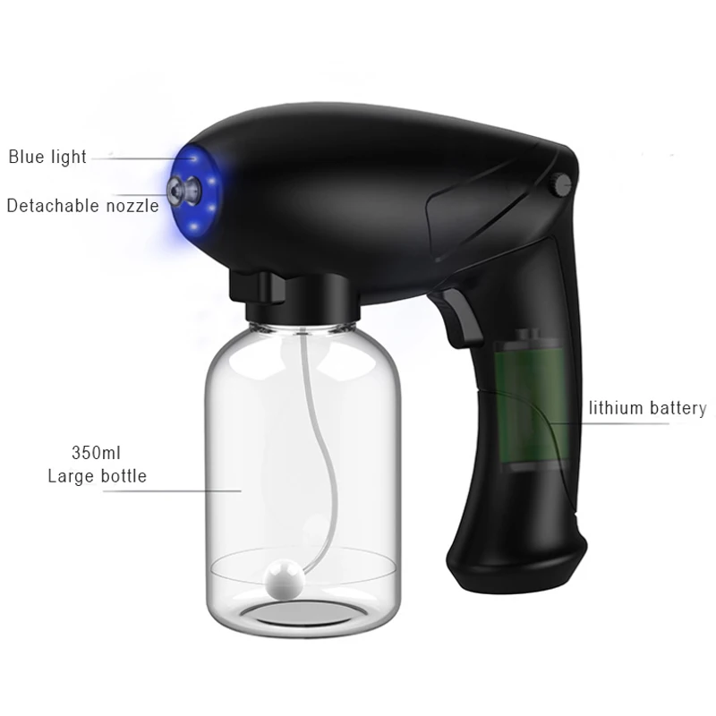 Пластиковый мини-распылитель для спиртовой воды, дезинфицирующий ручной нано-распылитель
